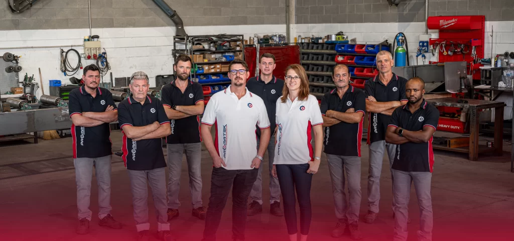 Carpenteria metallica industriale - team Promatek