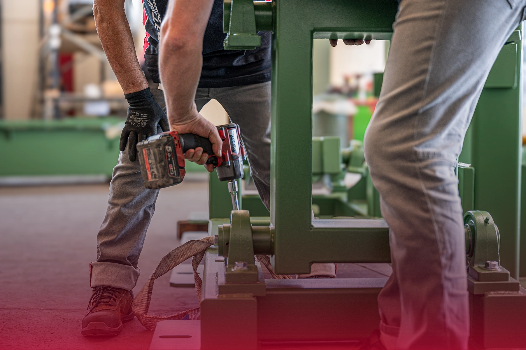 Carpenteria metallica industriale - collaudo trasportatore industriale