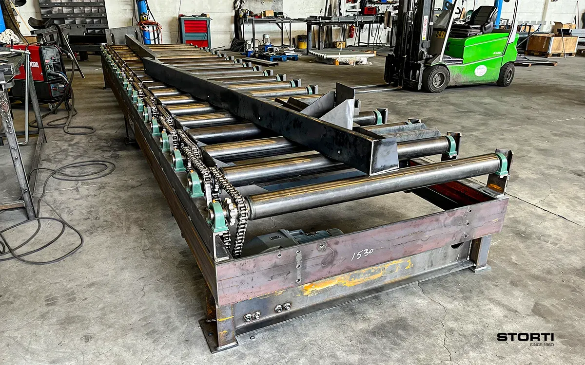 Carpenteria metallica per trasportatori industriali